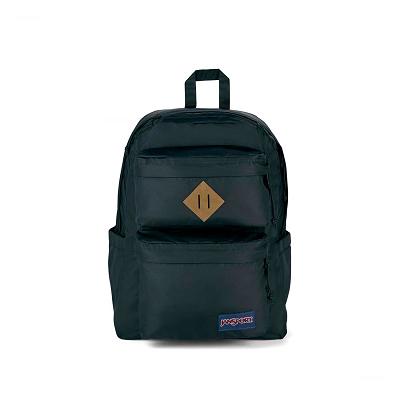 Black JanSport Double Break Laptop Backpacks | US_JS122