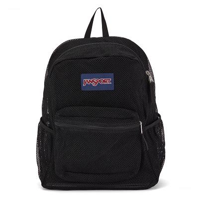 Black JanSport ECO MESH PACK School Backpacks | US_JS314