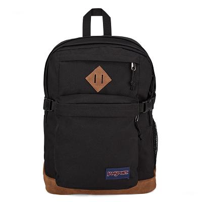 Black JanSport SUEDE CAMPUS School Backpacks | US_JS060