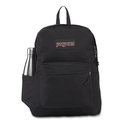 Black JanSport SuperBreak® Plus Laptop Backpacks | US_JS507