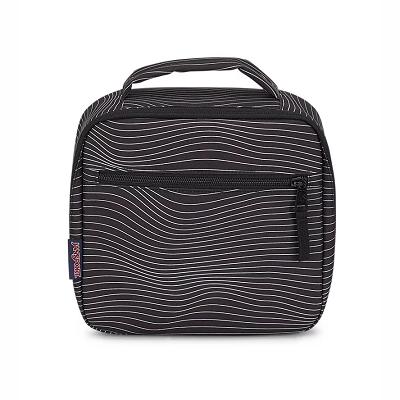 Black / White JanSport LUNCH BREAK Lunch Bags | US_JS379