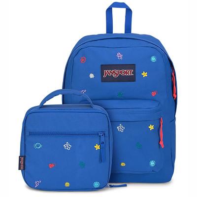 Blue JanSport KIDCORE CHARMS BUNDLE Laptop Backpacks | US_JS063