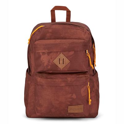 Brown JanSport DOUBLE BREAK FX Laptop Backpacks | US_JS21B