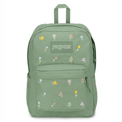 Green JanSport SuperBreak® Plus Laptop Backpacks | US_JS398