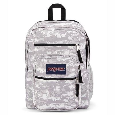 Grey / Camo JanSport BIG STUDENT Laptop Backpacks | US_JS262