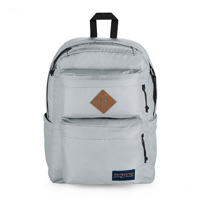 Grey JanSport Double Break School Backpacks | US_JS328