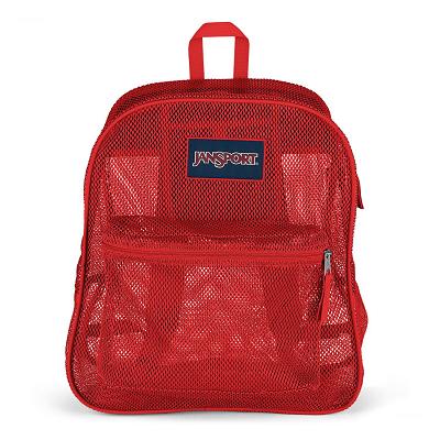 Red JanSport Mesh Pack School Backpacks | US_JS283