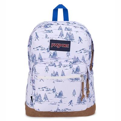 White / Blue JanSport Right Pack Laptop Backpacks | US_JS209