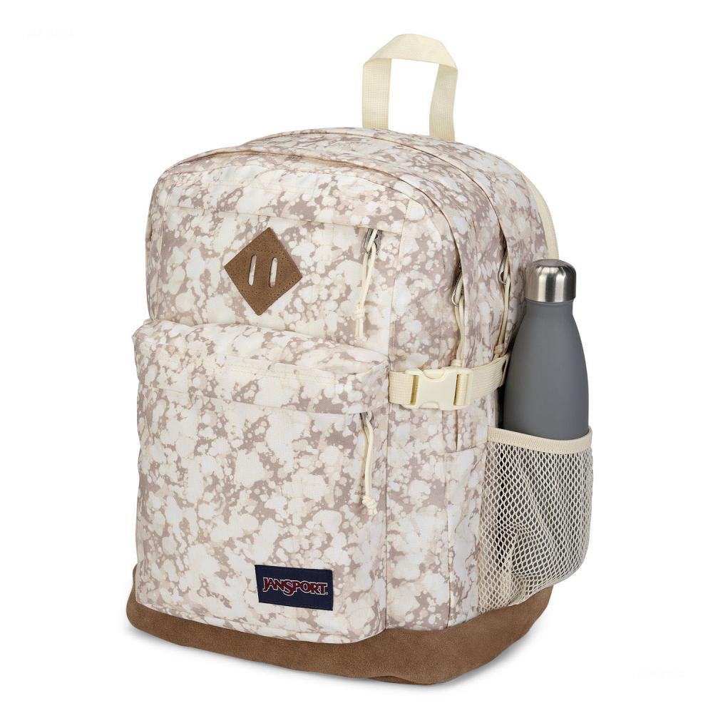 Beige JanSport SUEDE CAMPUS Laptop Backpacks | US_JS09B