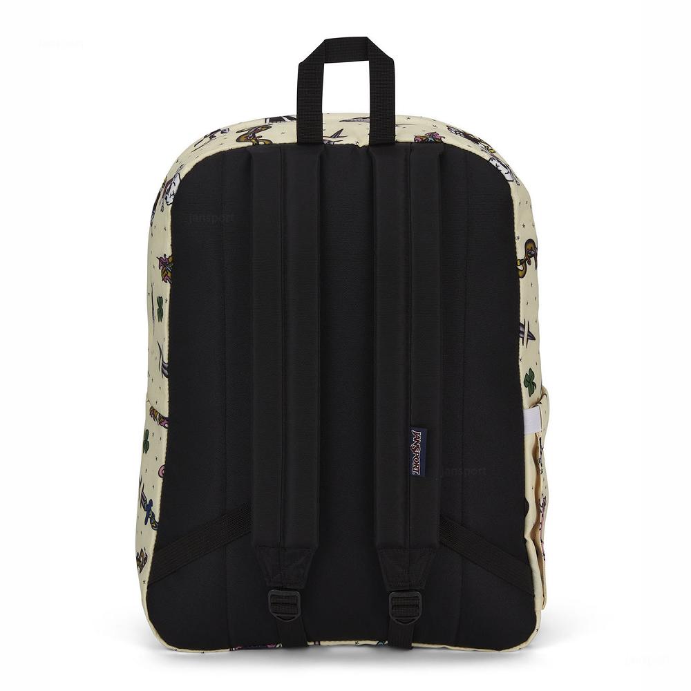 Beige JanSport SuperBreak® Plus Laptop Backpacks | US_JS147