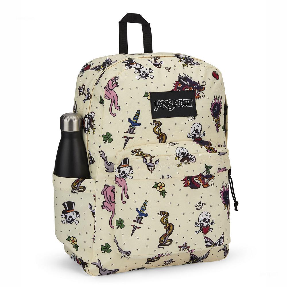 Beige JanSport SuperBreak® Plus Laptop Backpacks | US_JS147