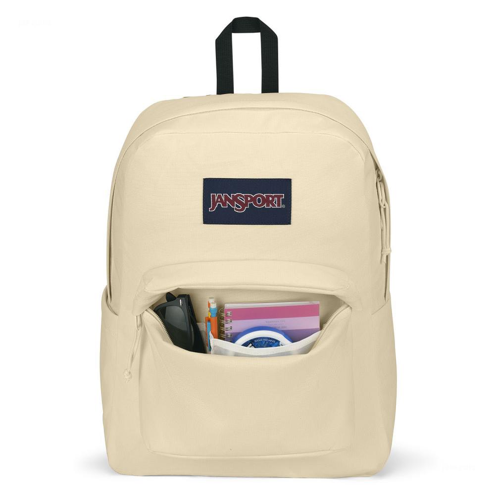 Beige JanSport SuperBreak® Plus Laptop Backpacks | US_JS192