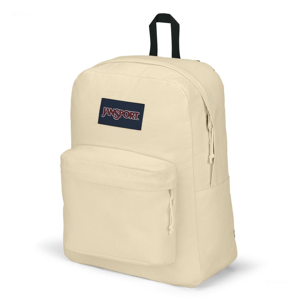 Beige JanSport SuperBreak® Plus Laptop Backpacks | US_JS192