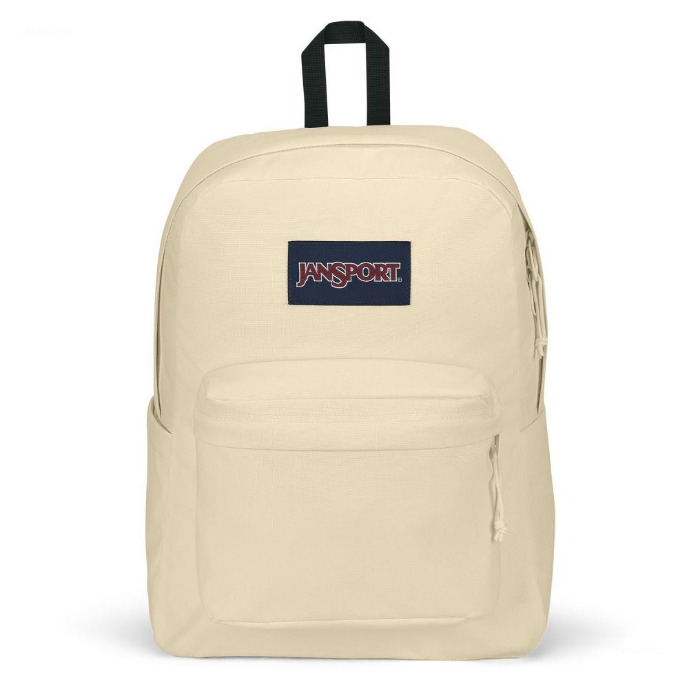 Beige JanSport SuperBreak® Plus Laptop Backpacks | US_JS192