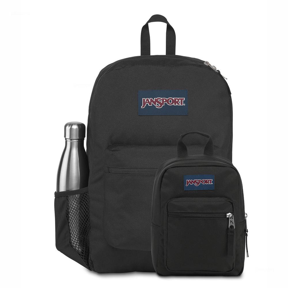 Black JanSport CROSS TOWN + BIG BREAK School Backpacks | US_JS297