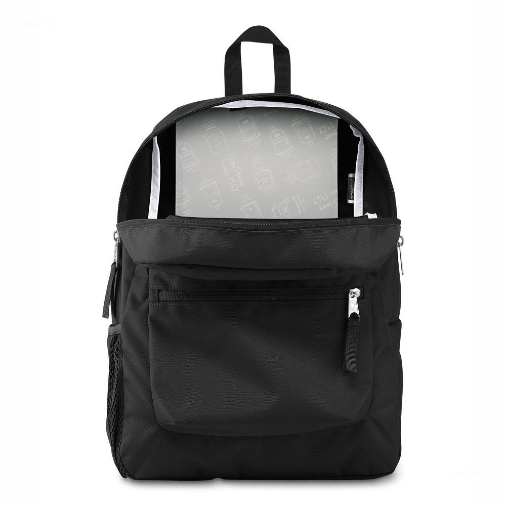 Black JanSport CROSS TOWN School Backpacks | US_JS515