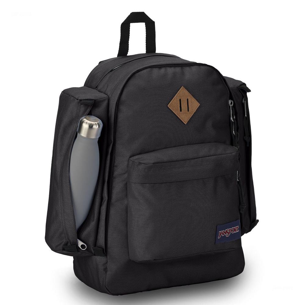 Black JanSport Field Pack Laptop Backpacks | US_JS025