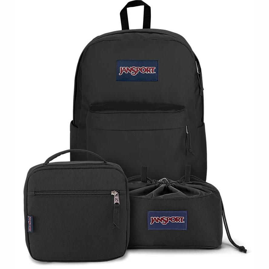 Black JanSport MIDNIGHT BUNDLE School Backpacks | US_JS292