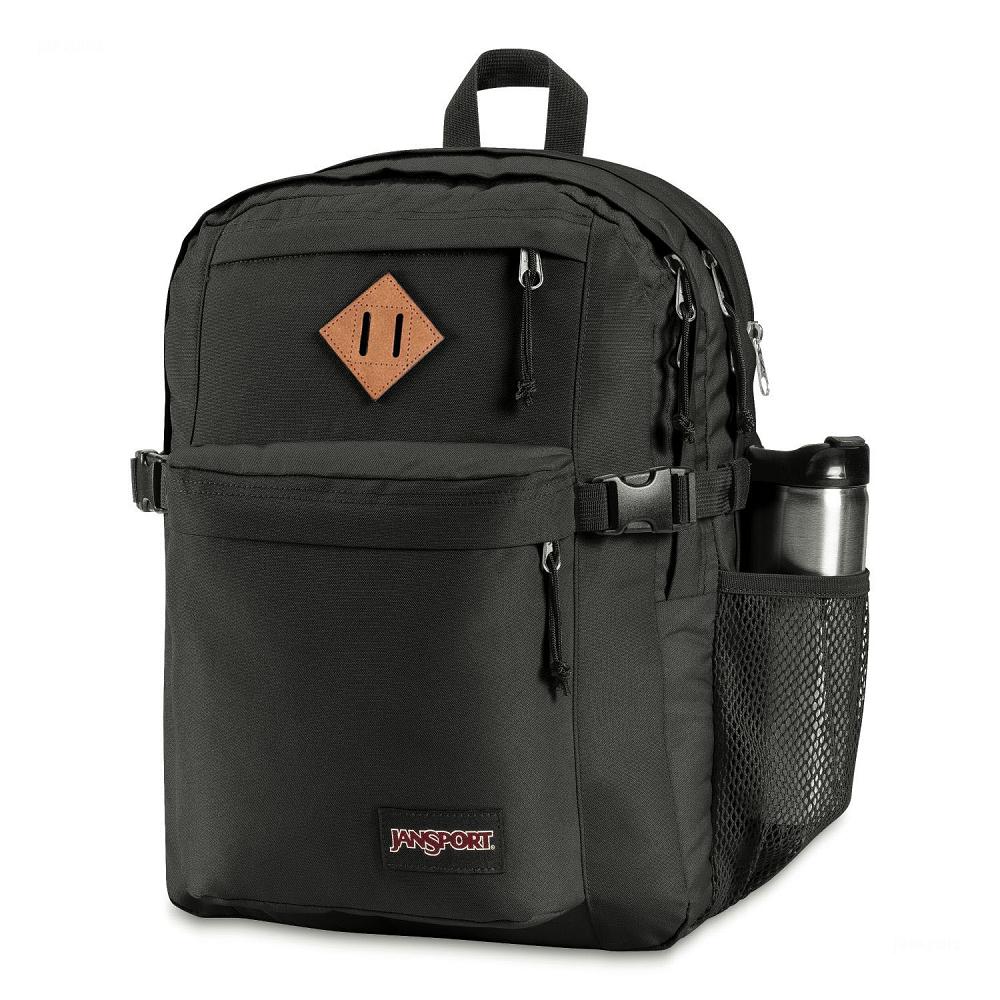 Black JanSport Main Campus Laptop Backpacks | US_JS250