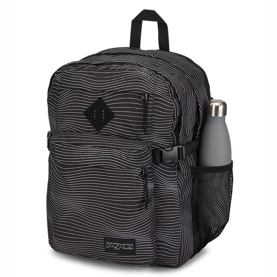 Black JanSport Main Campus Laptop Backpacks | US_JS393