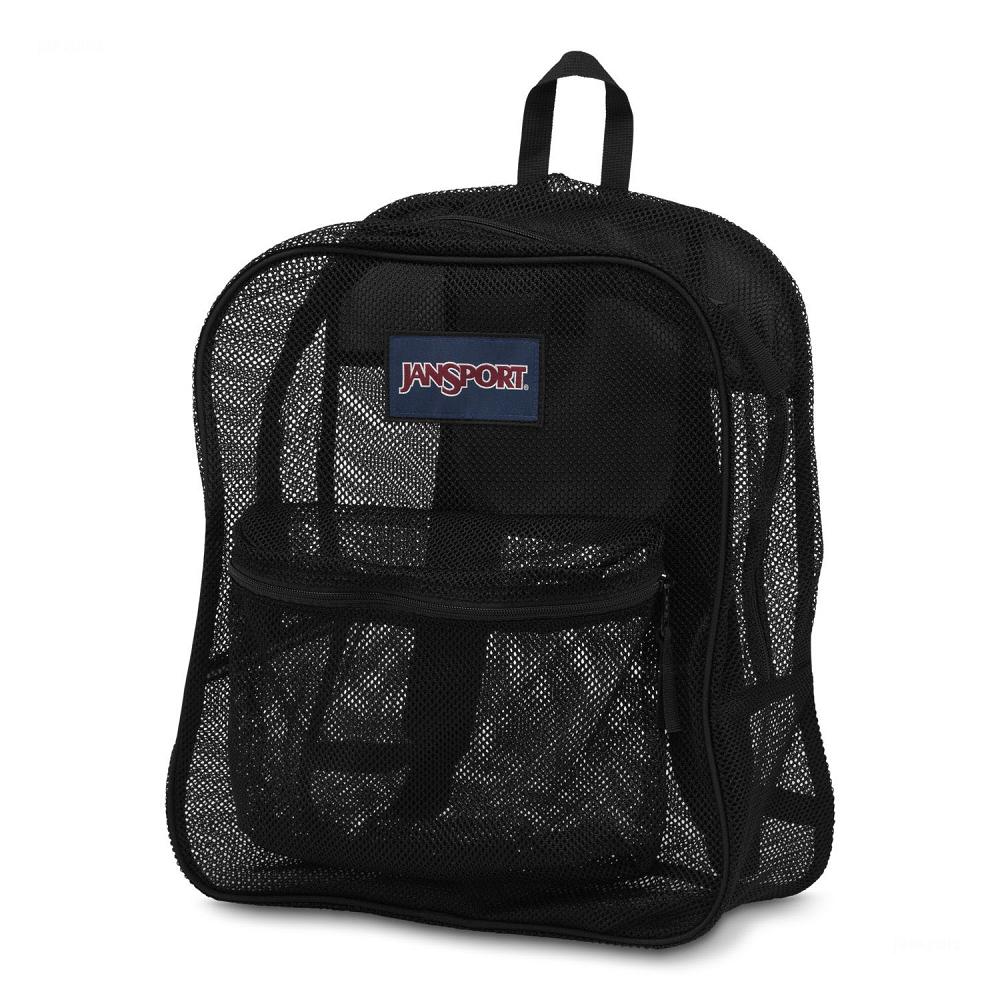 Black JanSport Mesh Pack School Backpacks | US_JS019