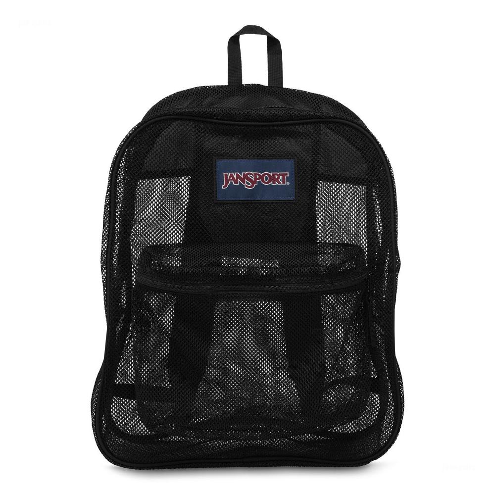 Black JanSport Mesh Pack School Backpacks | US_JS019