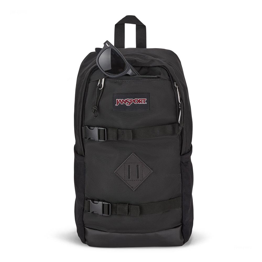 Black JanSport Off Campus Sling Messenger Bags | US_JS096