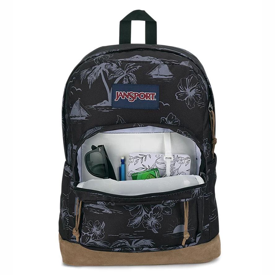 Black JanSport Right Pack Laptop Backpacks | US_JS077