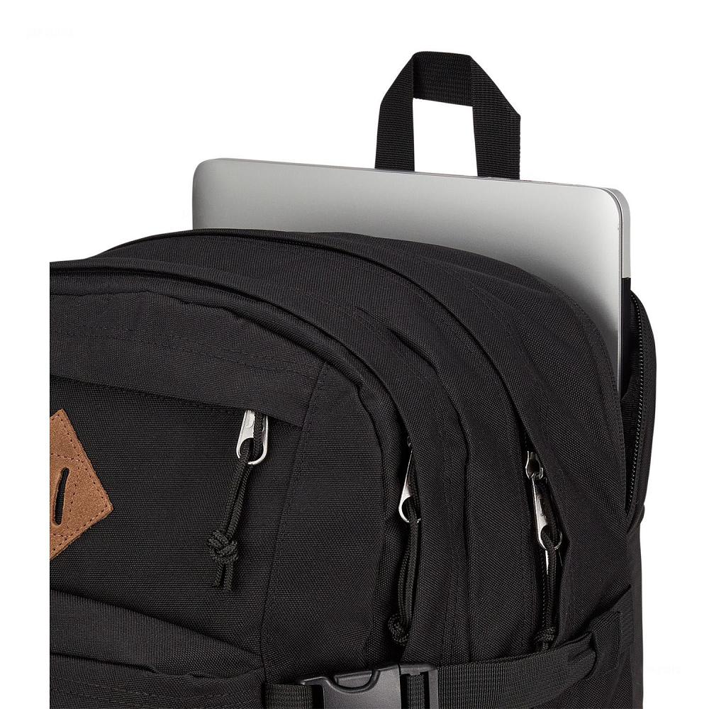 Black JanSport SUEDE CAMPUS Laptop Backpacks | US_JS417