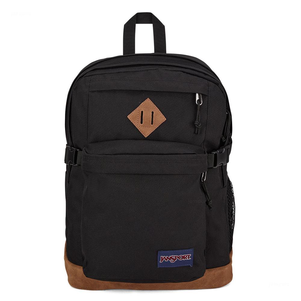 Black JanSport SUEDE CAMPUS Laptop Backpacks | US_JS417