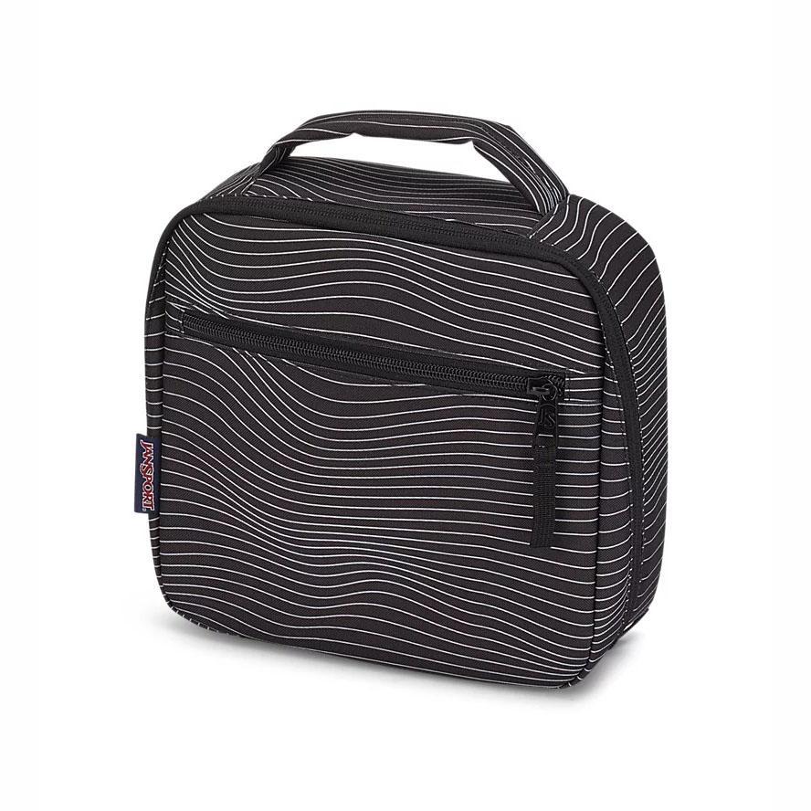 Black / White JanSport LUNCH BREAK Lunch Bags | US_JS379