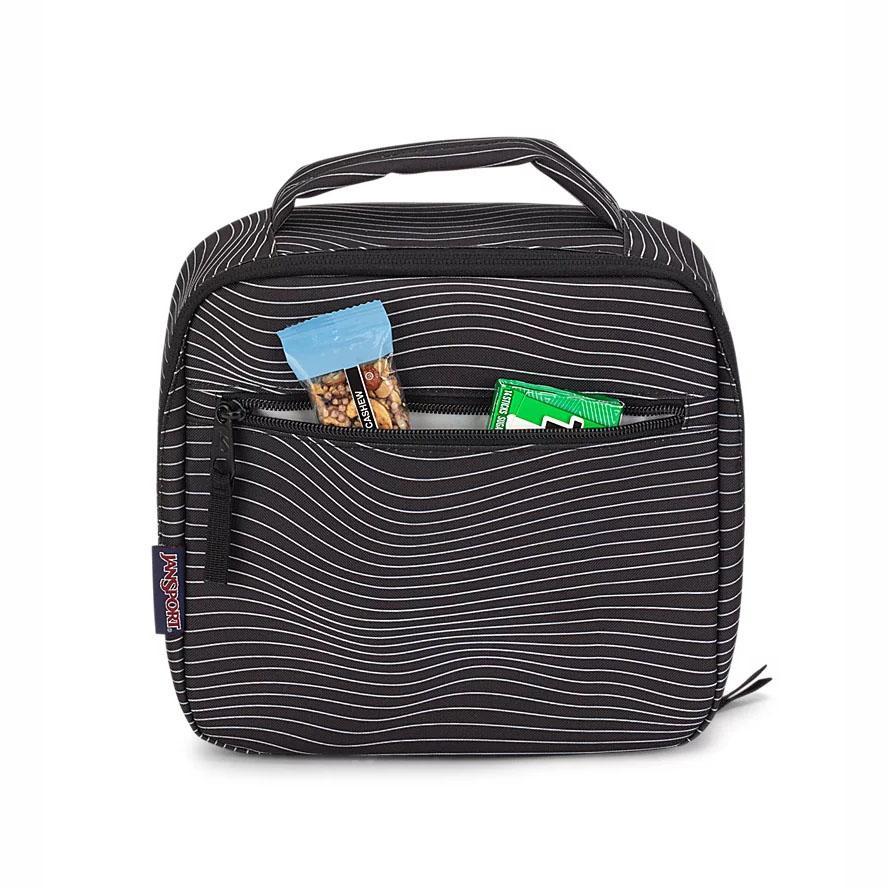 Black / White JanSport LUNCH BREAK Lunch Bags | US_JS379