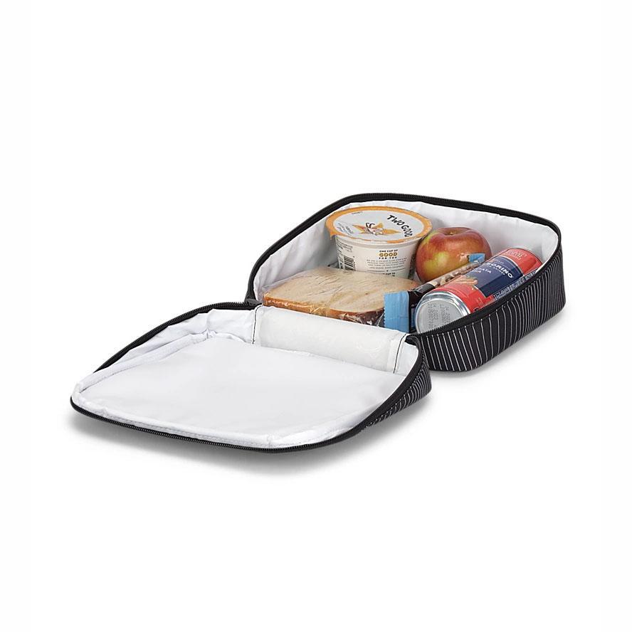 Black / White JanSport LUNCH BREAK Lunch Bags | US_JS379