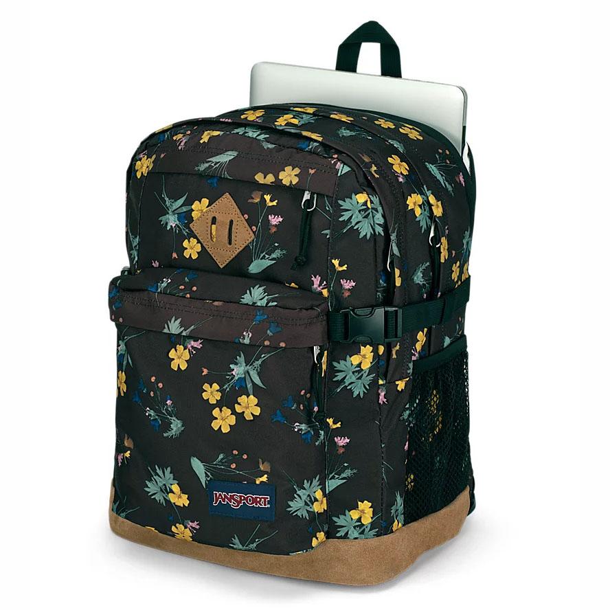 Black / Yellow JanSport SUEDE CAMPUS School Backpacks | US_JS270