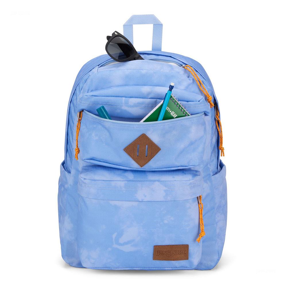 Blue JanSport Double Break Laptop Backpacks | US_JS305