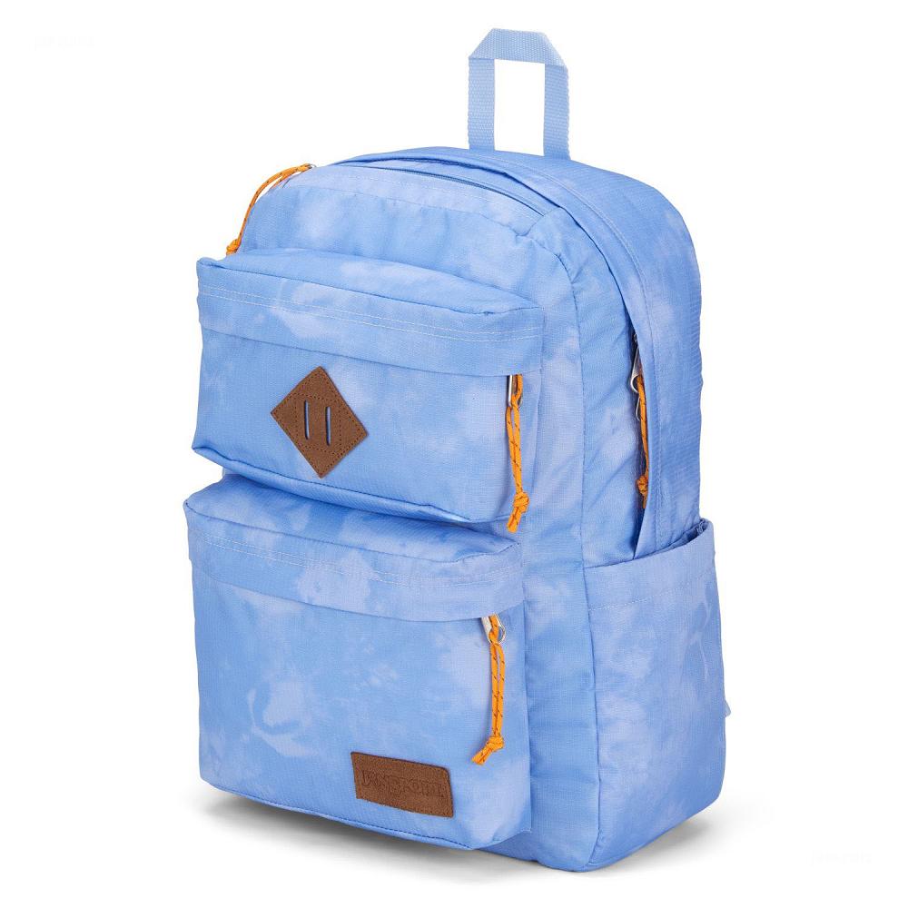 Blue JanSport Double Break Laptop Backpacks | US_JS305