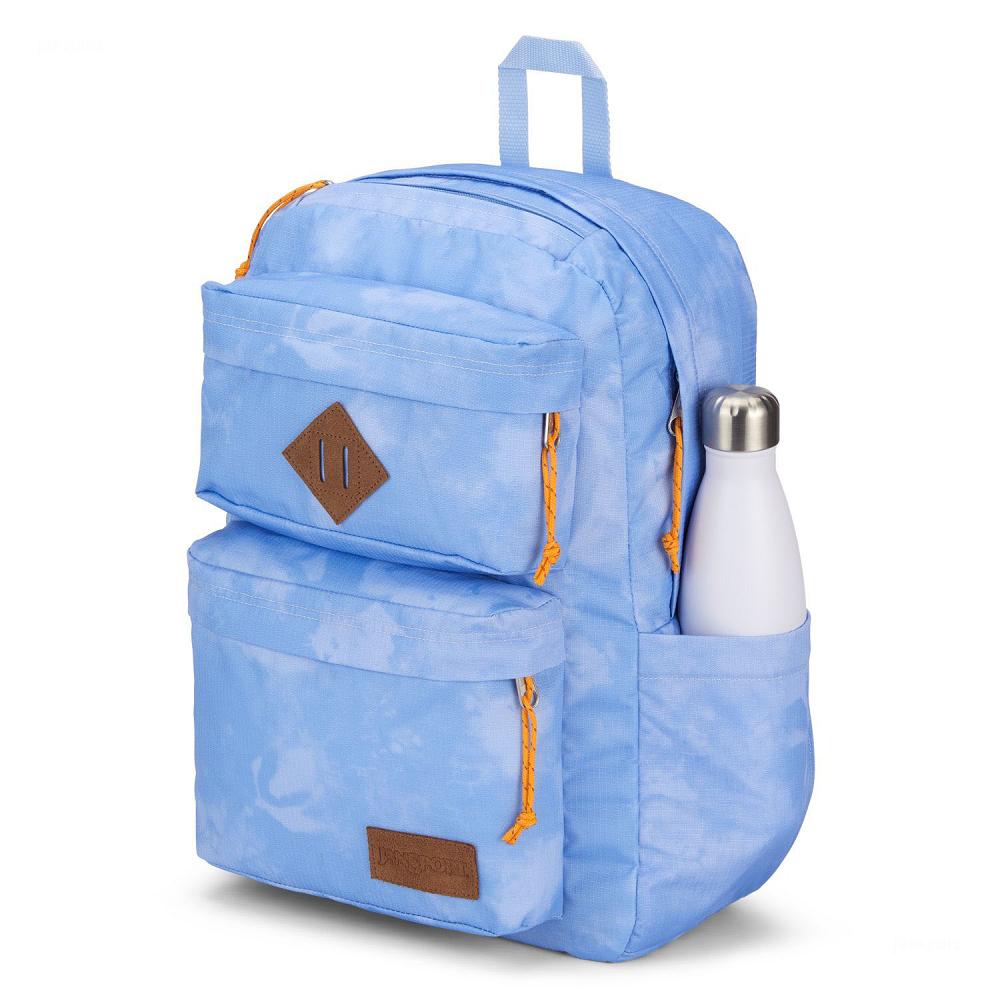 Blue JanSport Double Break Laptop Backpacks | US_JS305