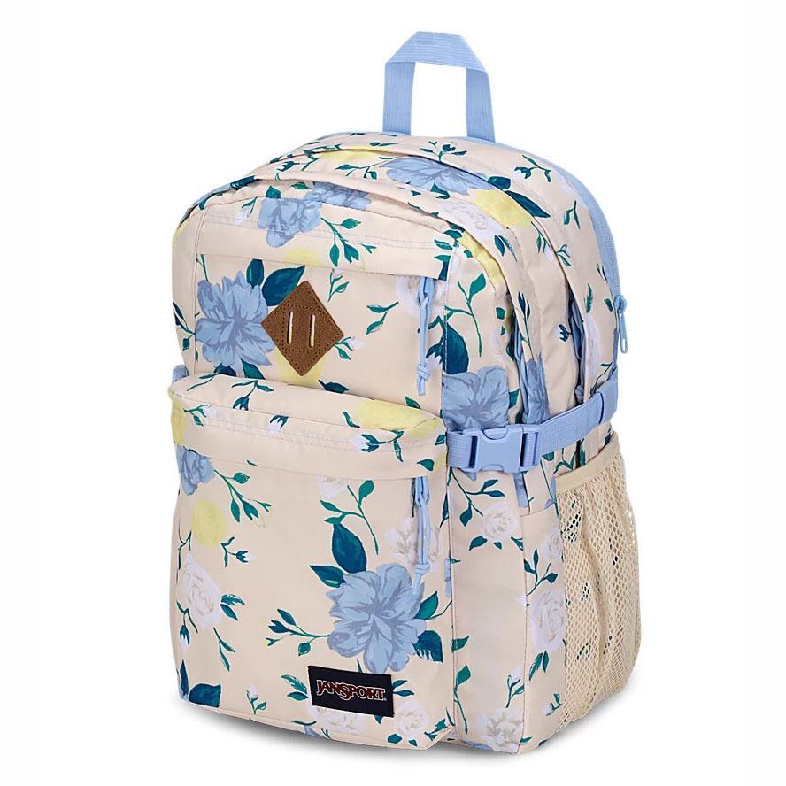 Blue / Yellow JanSport Main Campus Laptop Backpacks | US_JS523