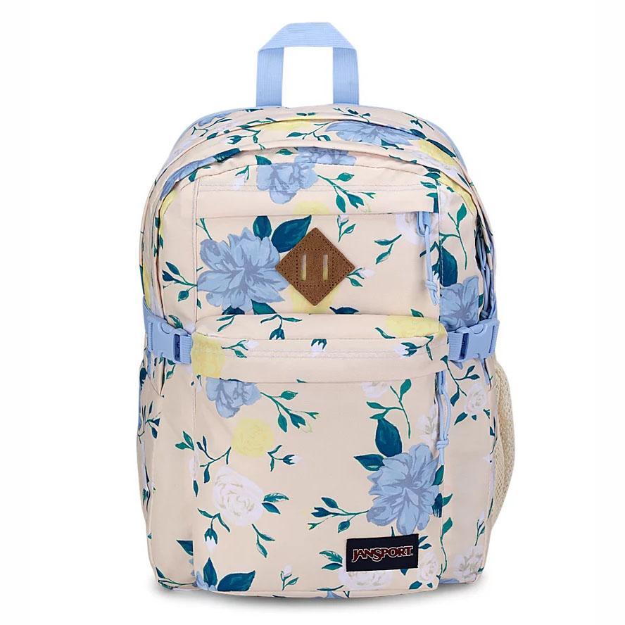 Blue / Yellow JanSport Main Campus Laptop Backpacks | US_JS523