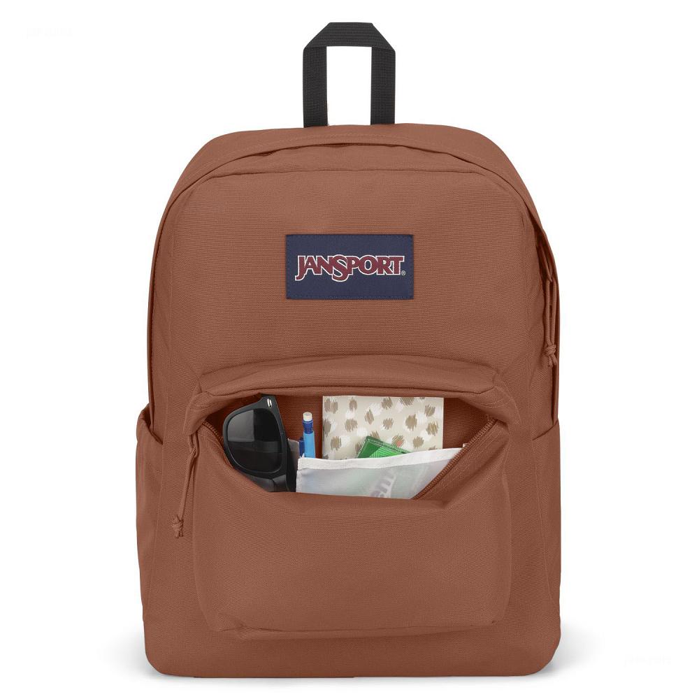 Brown JanSport SuperBreak® Plus Laptop Backpacks | US_JS24B