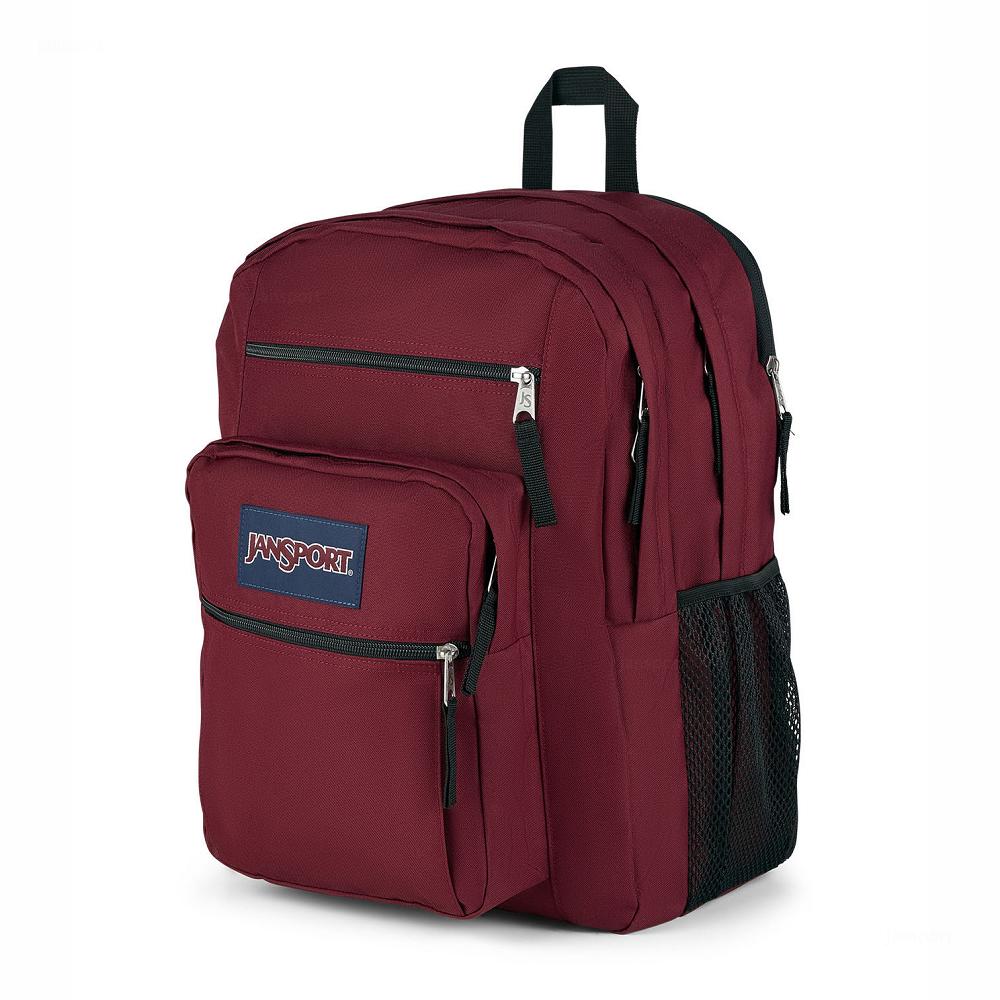 Burgundy JanSport BIG STUDENT Laptop Backpacks | US_JS035