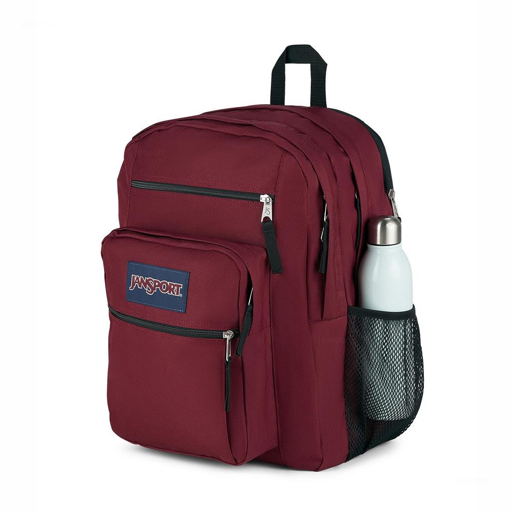 Burgundy JanSport BIG STUDENT Laptop Backpacks | US_JS035