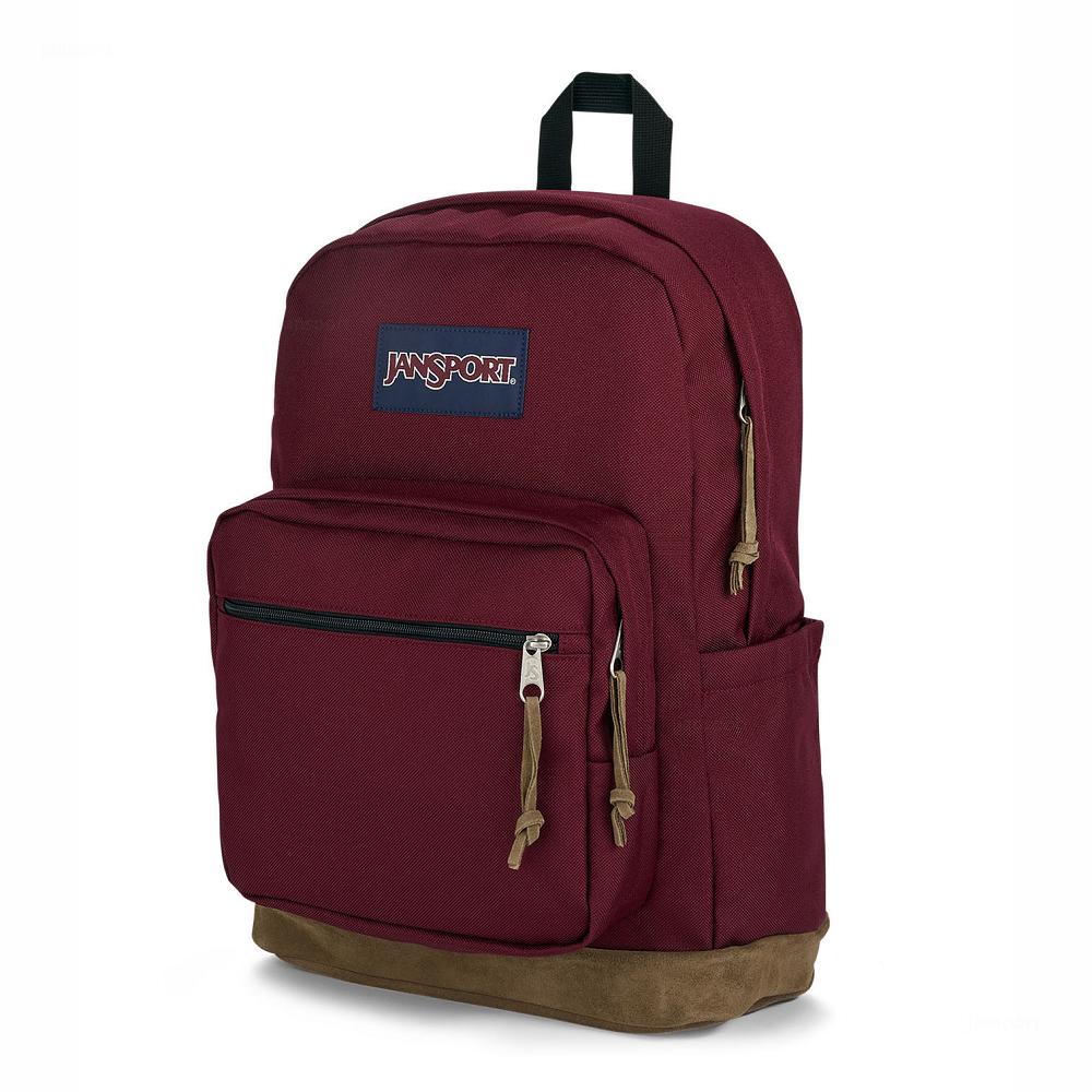 Burgundy JanSport Right Pack Laptop Backpacks | US_JS133