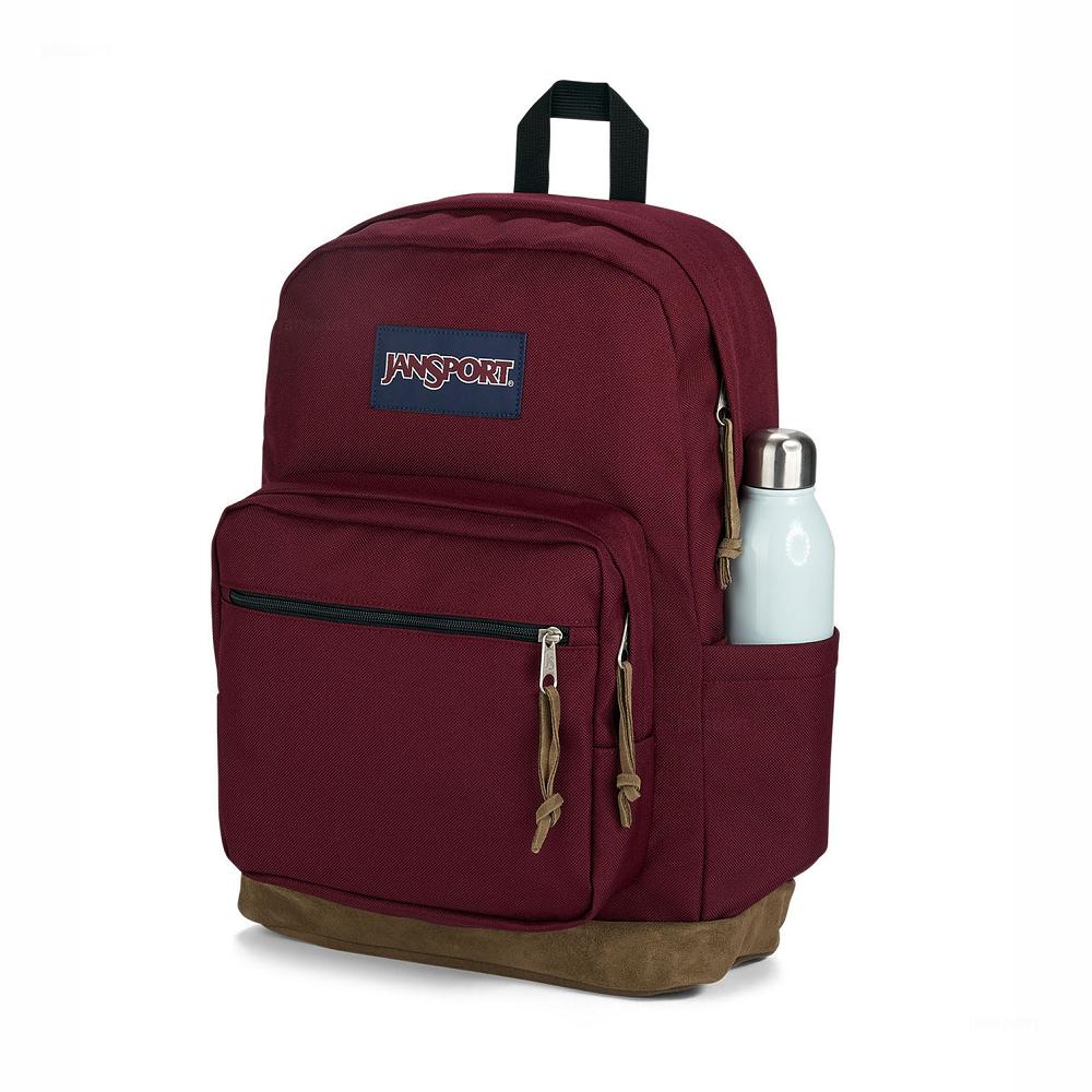 Burgundy JanSport Right Pack Laptop Backpacks | US_JS133