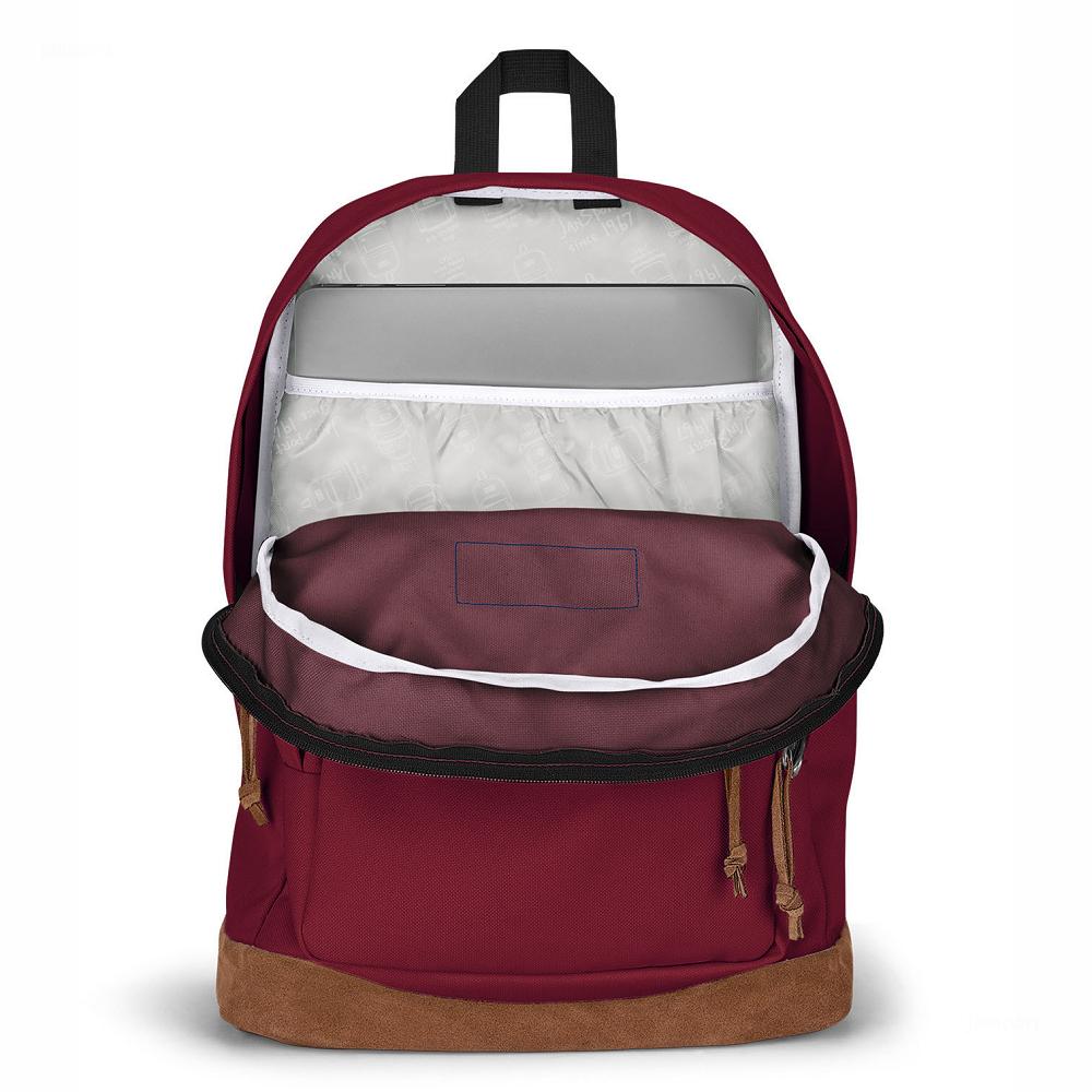 Burgundy JanSport Right Pack Laptop Backpacks | US_JS133