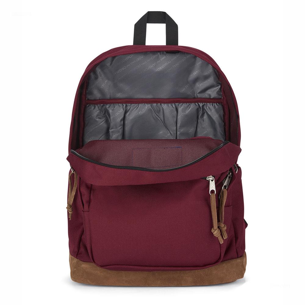 Burgundy JanSport Right Pack Laptop Backpacks | US_JS133