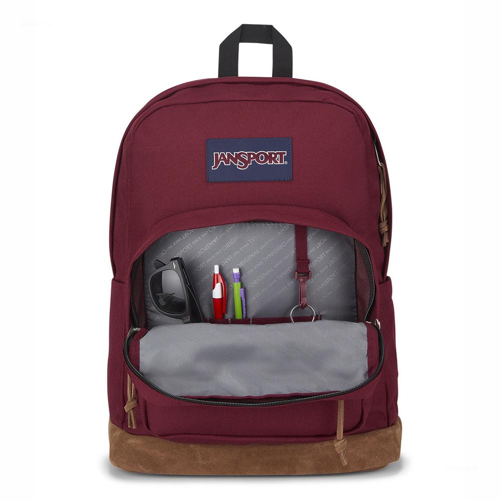 Burgundy JanSport Right Pack Laptop Backpacks | US_JS133