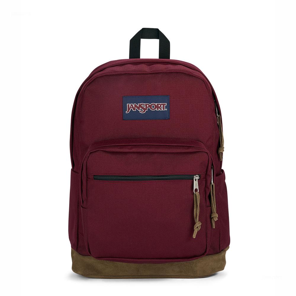 Burgundy JanSport Right Pack Laptop Backpacks | US_JS133