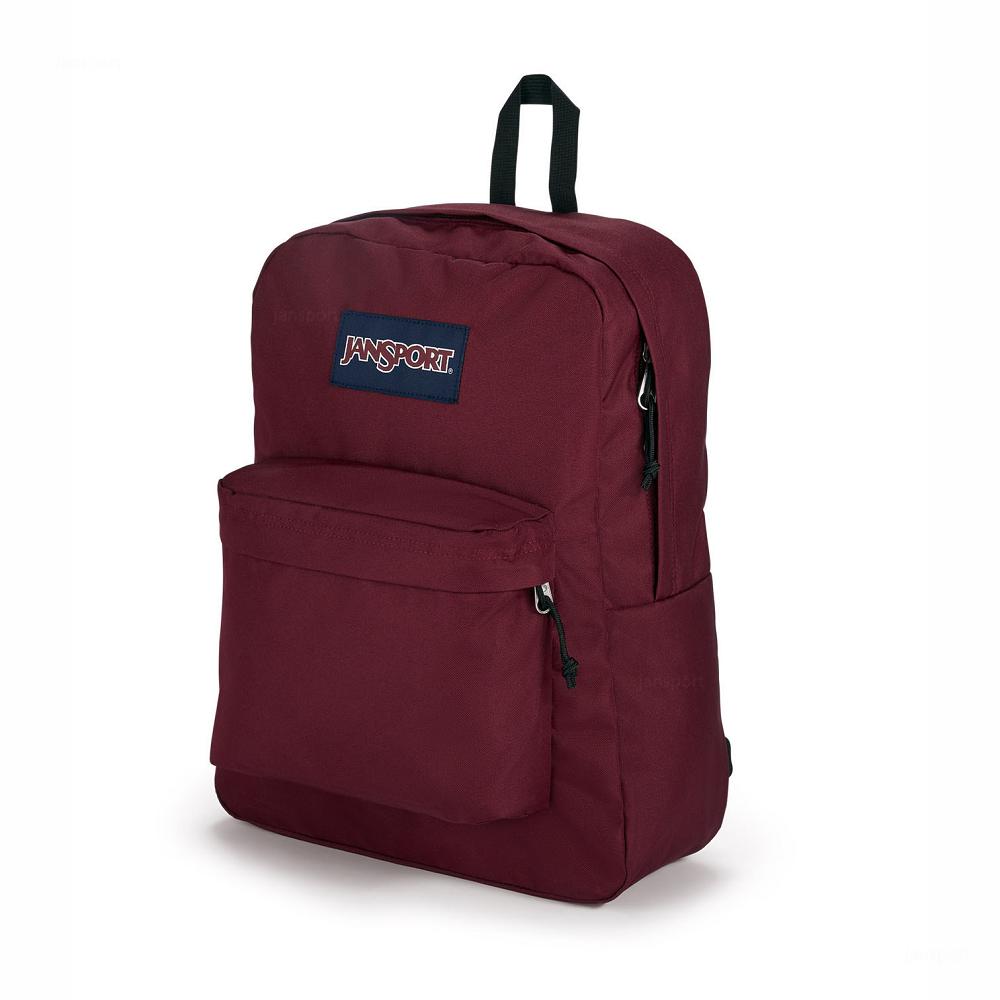 Burgundy JanSport SuperBreak® Plus Laptop Backpacks | US_JS222