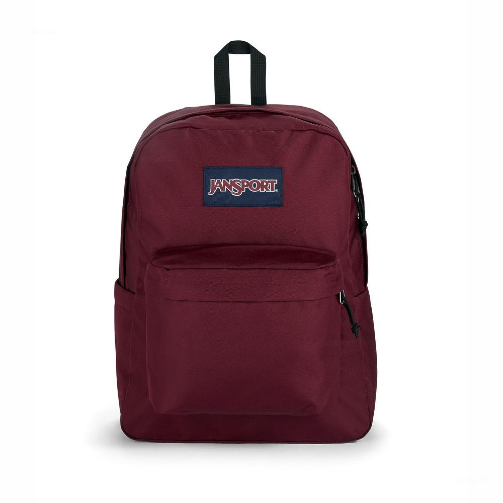 Burgundy JanSport SuperBreak® Plus Laptop Backpacks | US_JS222